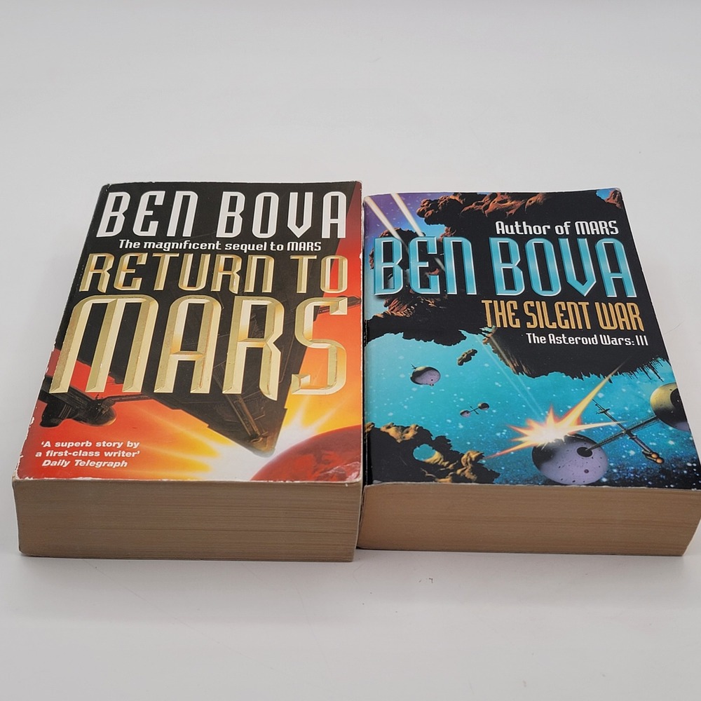 Ben Bova Return to Mars & The Silent War Paperback UK Printing Sci-Fi Lot Good
